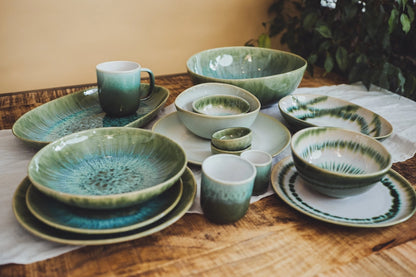 Mumix - Green Coral Espresso Cup, 50 ml - Handcrafted ceramic beauty ☕️🌿