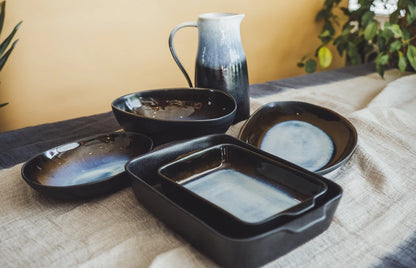soñho - Profundezas Pasta Bowl - Elegant midnight-blue glaze ✨🌌