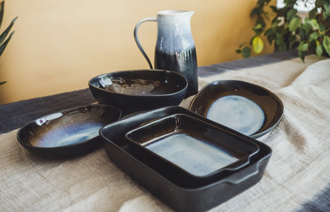 soñho - Profundezas Pasta Bowl - Elegant midnight-blue glaze ✨🌌