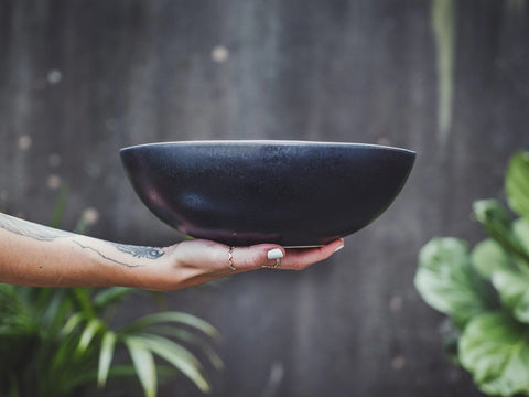 soñho - Profundezas Pasta Bowl - Elegant midnight-blue glaze ✨🌌