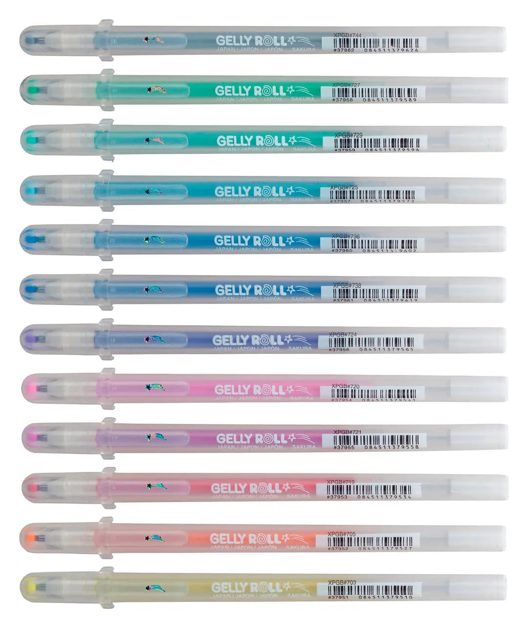 SAKURA Gelly Roll 0.5mm POXPGBSTA12 Startdust Glitter ass. 12 Stk.
