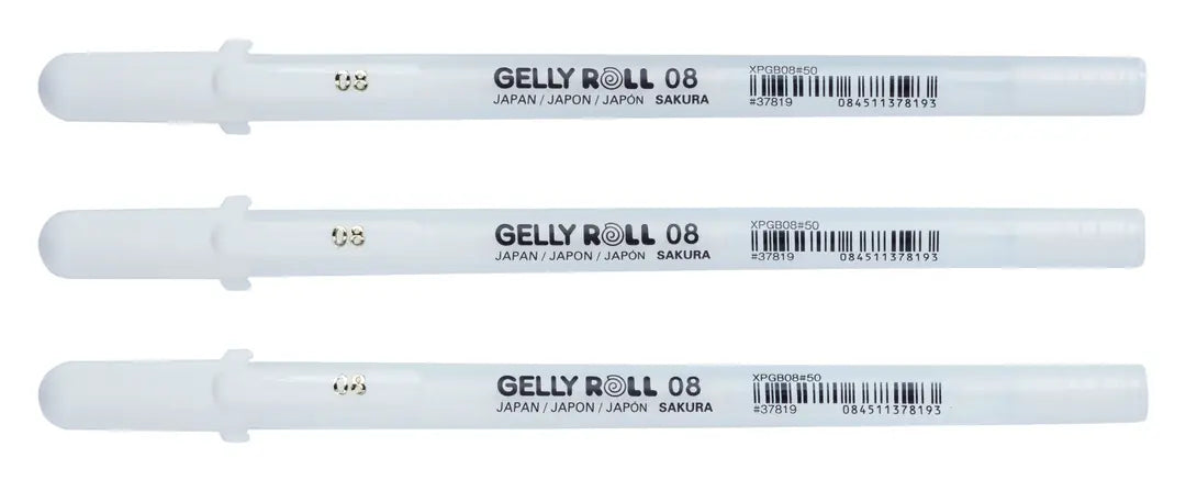 SAKURA Gelly Roll 0.4mm POXPGBWH3 White 3 Stück