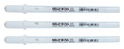 SAKURA Gelly Roll 0.3mm POXPGBWH3A White 3 Stück
