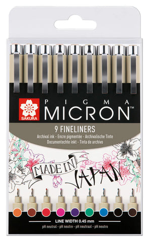 SAKURA Pigma Micron 05 Set POXSDK059 9 Stück