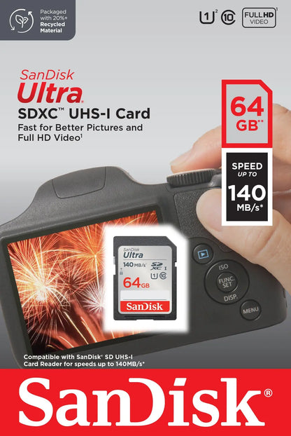 SANDISK Ultra SDXC 64GB SDSDUNB-064G-GN6IN
