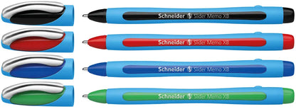 SCHNEIDER Kugelschreiber Slider Memo XB 75020 ass., 4 Stück