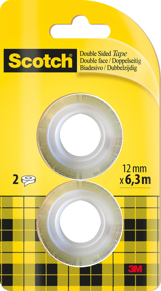 SCOTCH Tape refill 665 12mmx6.3m 136-1263R doppelseitig/2 Rollen