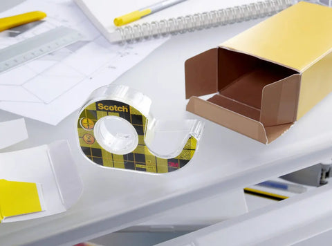 SCOTCH Tape m. Abroller 665 12mmx6.3m 136D-MDEU doppelseitig