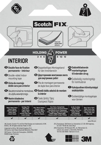 SCOTCH Innenmontageband 19mmx1,5m 4496G-1915-P