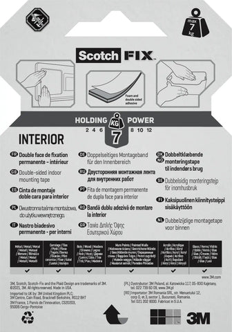 SCOTCH Innenmontageband 19mmx1,5m 4496G-1915-P