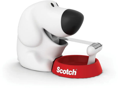 SCOTCH Dispenser Hund weiss C31 inkl.1 Rol.Magic 810 19mmx7.5m