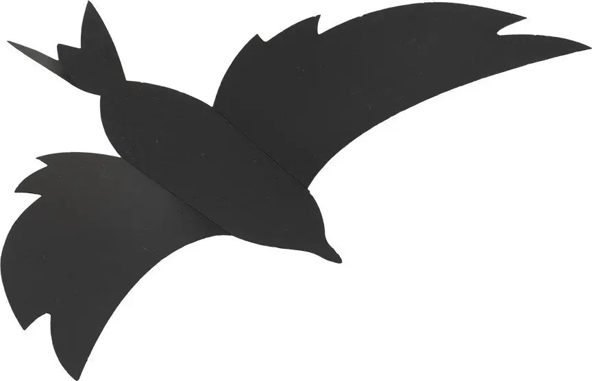 SECURIT Kreidetafel 3-D Bird W3D-BIRD schwarz, 7 Stück 28x16.3x1cm