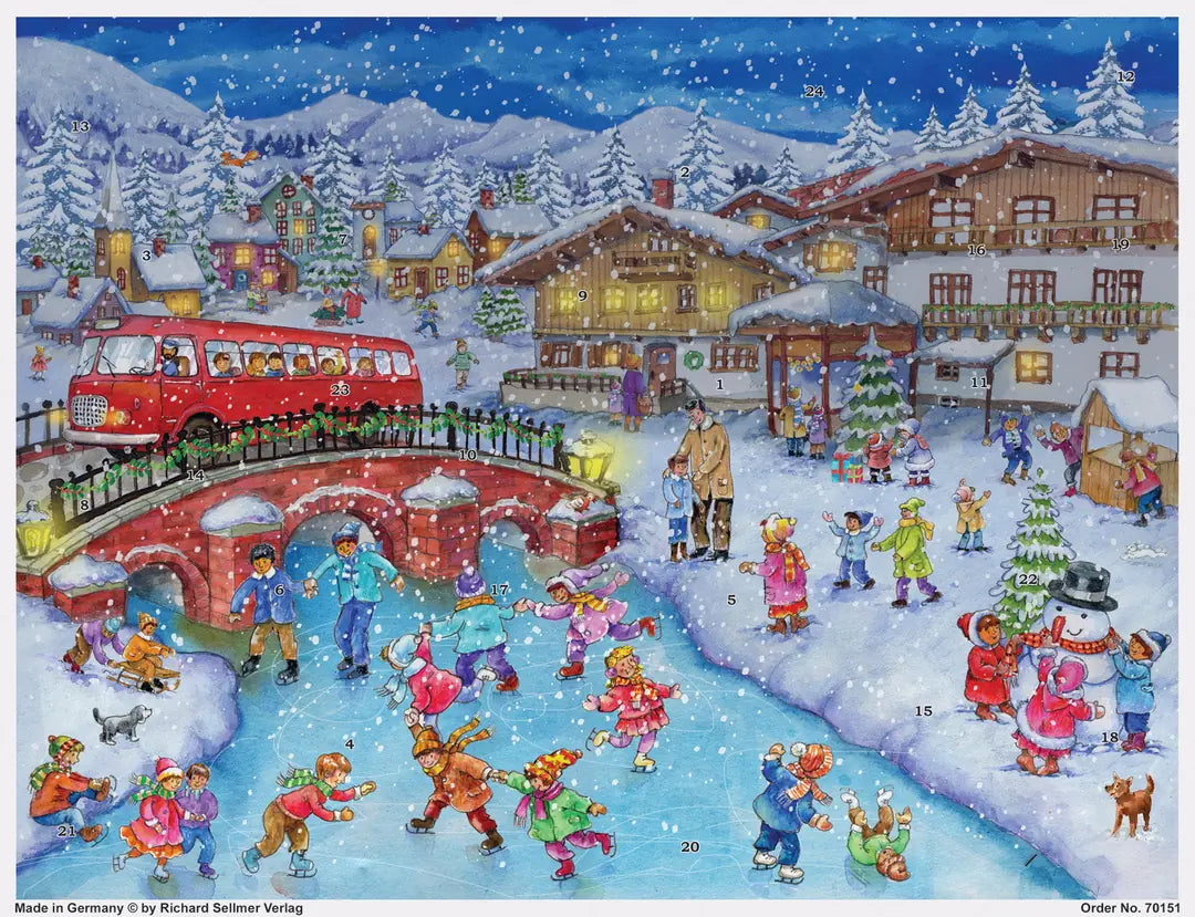 SELLMER Adventskalender 700 70151 Spiel und Spaß im Schnee