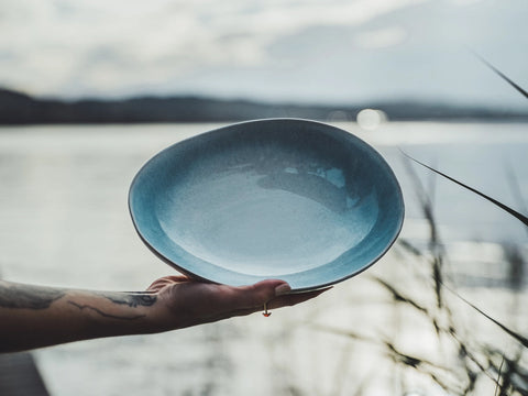 mumix - Brisa Pasta Bowl - Ocean-blue glow, generous capacity 🌊🍽️