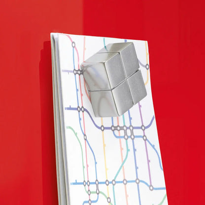 SIGEL Glas-Magnetboard GL142 rot 1000x650x15mm