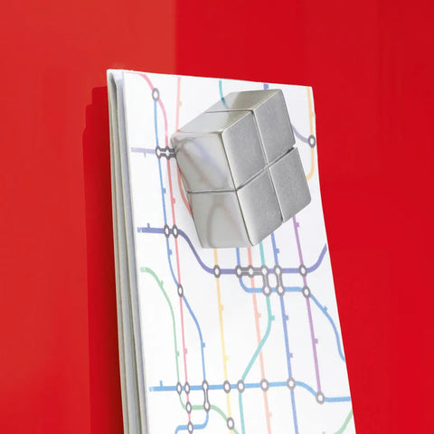 SIGEL Glas-Magnetboard GL142 rot 1000x650x15mm