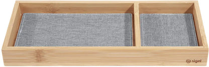 SIGEL Zubehörablage Eyestyle SA205 bambus/hellgrau 11x25cm