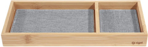 SIGEL Zubehörablage Eyestyle SA205 bambus/hellgrau 11x25cm
