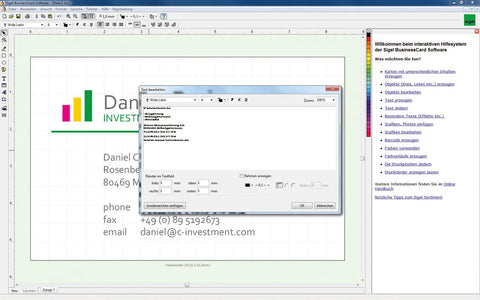 SIGEL CardDesigner plus CD SW670 Software DE 200 Karten