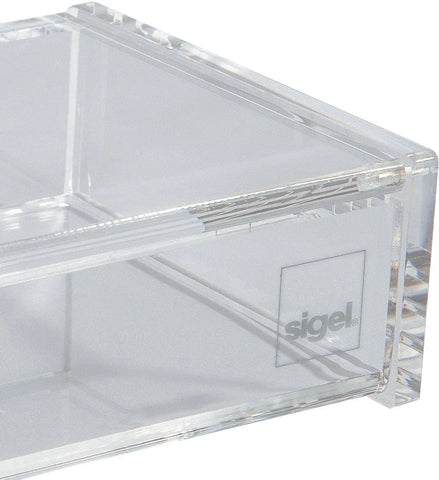 SIGEL Visitenkartenbox VA112 transp. 98x68x29mm, 80 Karten