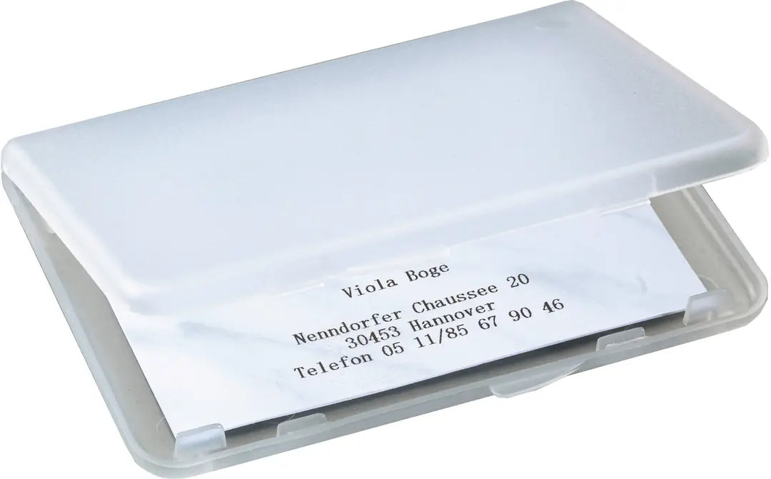 SIGEL Visitenkarten-Etui 89x57mm VA140 transparent für 25 Karten