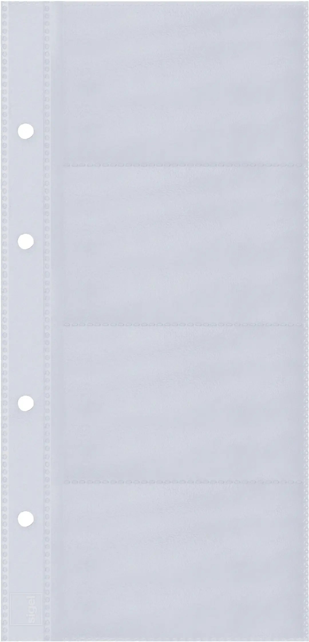 SIGEL Visitenk.-Ringb.Hüllen 90x58mm VZ350 1-reihig, A-Z, 10 Stück