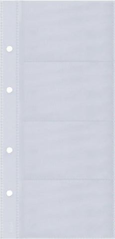SIGEL Visitenk.-Ringb.Hüllen 90x58mm VZ350 1-reihig, A-Z, 10 Stück