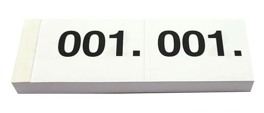SIMPLEX Garderobenblock 1-100 13070 weiss 100 Blatt