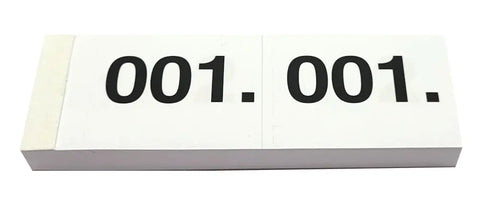 SIMPLEX Garderobenblock 1-100 13070 weiss 100 Blatt
