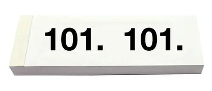 SIMPLEX Garderobenblock Nr. 101-200 13077 weiss 100 Blatt