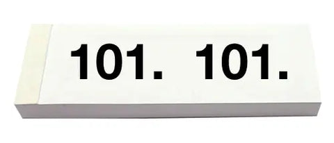 SIMPLEX Garderobenblock Nr. 101-200 13077 weiss 100 Blatt