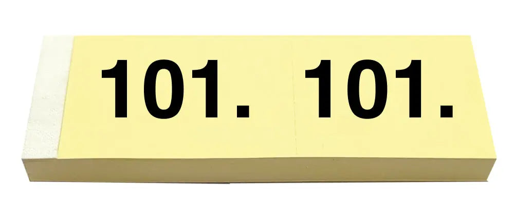 SIMPLEX Garderobenblock 101-200 13078 gelb 100 Blatt