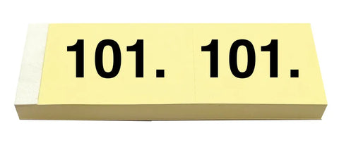 SIMPLEX Garderobenblock 101-200 13078 gelb 100 Blatt