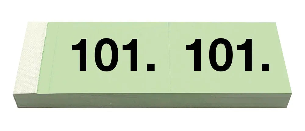 SIMPLEX Garderobenblock 101-200 13081 grün 100 Blatt