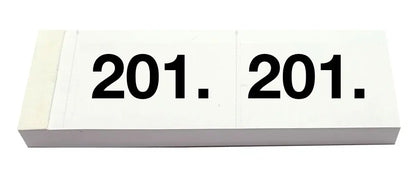 SIMPLEX Garderobenblock Nr. 201-300 13084 weiss 100 Blatt