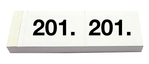 SIMPLEX Garderobenblock Nr. 201-300 13084 weiss 100 Blatt