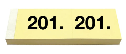 SIMPLEX Garderobenblock 201-300 13085 gelb 100 Blatt