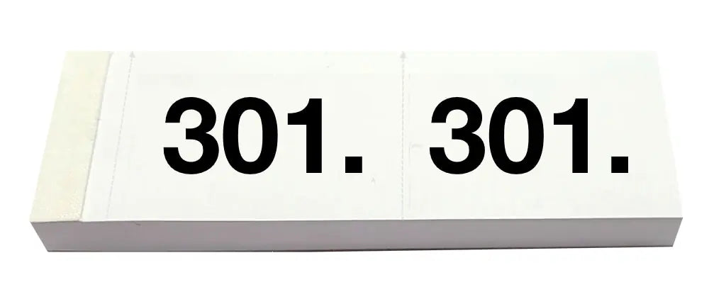 SIMPLEX Garderobenblock 301-400 13091 weiss 100 Blatt