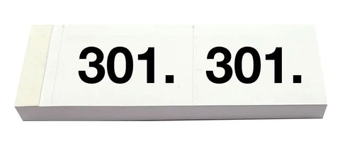 SIMPLEX Garderobenblock 301-400 13091 weiss 100 Blatt
