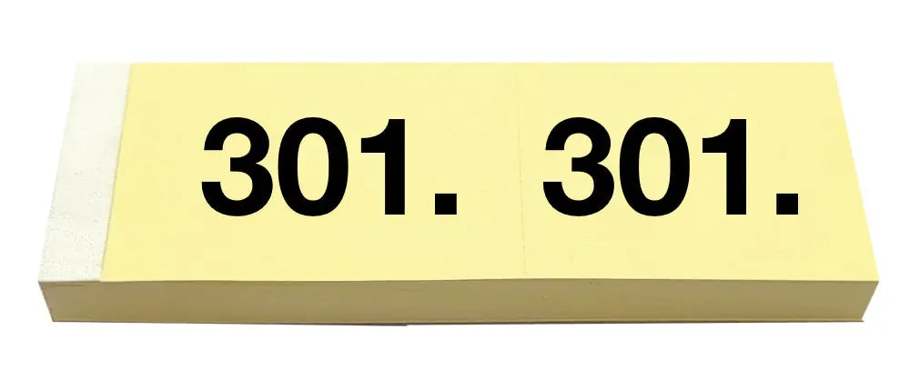 SIMPLEX Garderobenblock 301-400 13092 gelb 100 Blatt