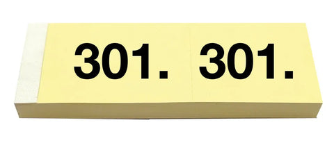 SIMPLEX Garderobenblock 301-400 13092 gelb 100 Blatt