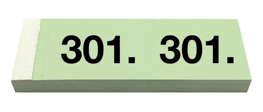 SIMPLEX Garderobenblock 301-400 13095 grün 100 Blatt