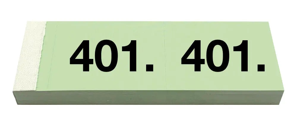 SIMPLEX Garderobenblock 401-500 13102 grün 100 Blatt