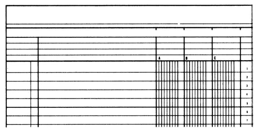 SIMPLEX Statistikbuch A4 19088 4 Kolonnen, grün 40 Blatt