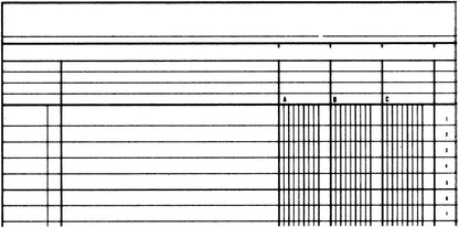 SIMPLEX Statistikbuch A4 19088 4 Kolonnen, grün 40 Blatt