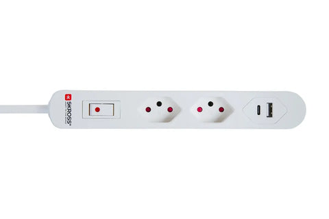 SKROSS Home Station USB-C Retail wht 69.21350 2x T13,1x USB-C + 1x USB-A