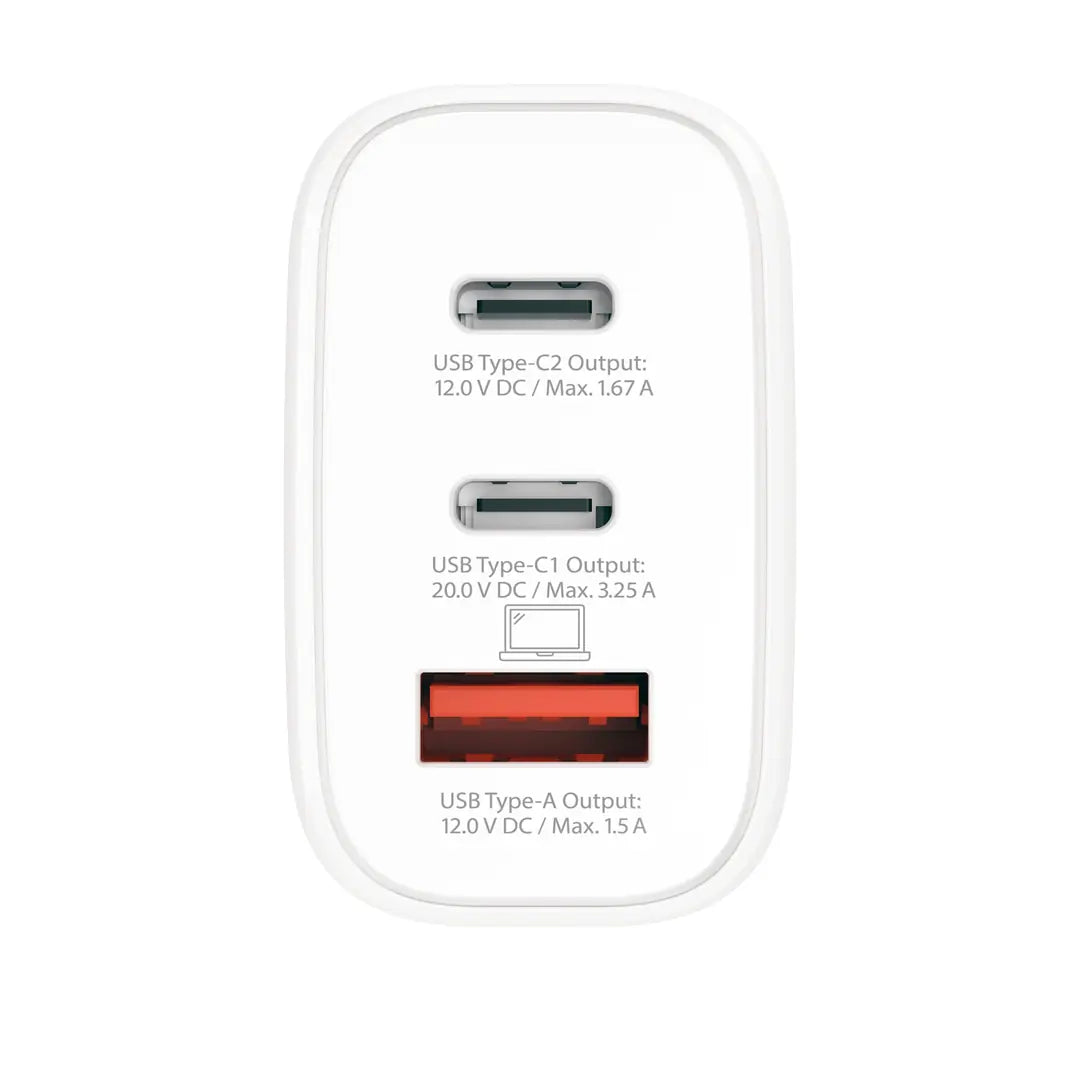 SKROSS Power Charger 65W GaN EU SKCH00116 2x USB C 1x USB A