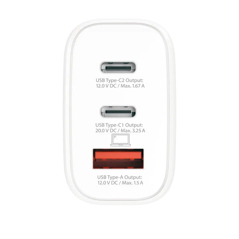 SKROSS Power Charger 65W GaN EU SKCH00116 2x USB C 1x USB A