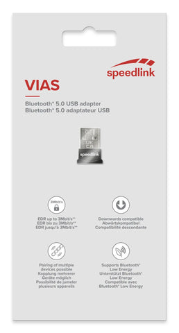SPEEDLINK VIAS Nano USB BT 5.0 Adapter SL-167411-BK Black
