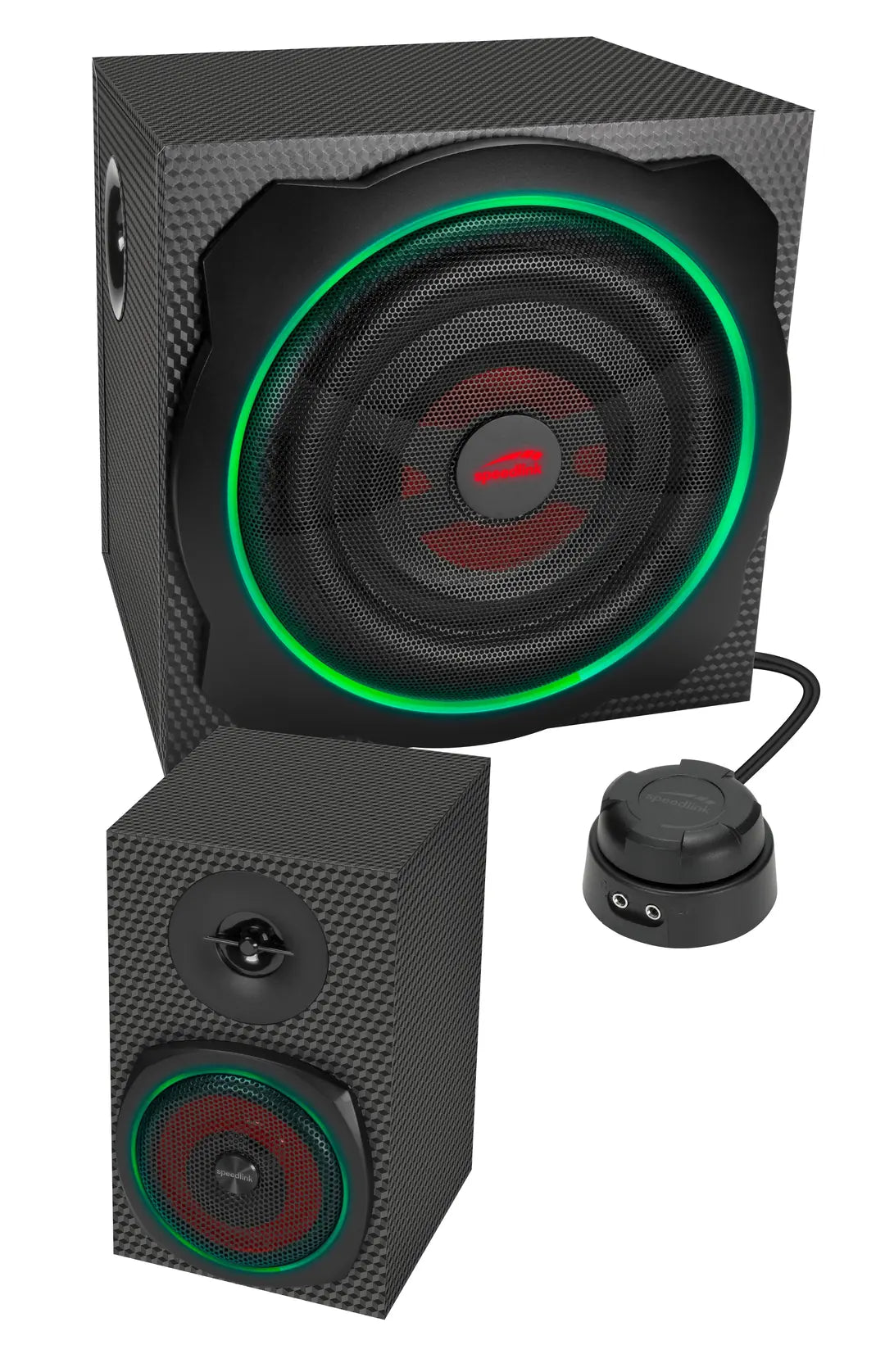 SPEEDLINK Gravity Carbon RGB 2.1 SL-830100-BK Subwoofer System black